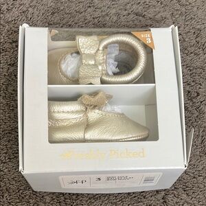 Freshly Picked Gold Baby Moccasins